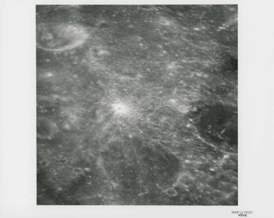 Farside and nearside moonscapes encountered during the first orbits including twin craters; spacecraft exterior, May 18-26, 1969 - photo 17
