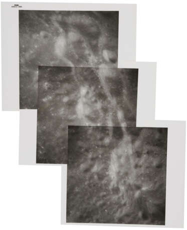 Telephoto panoramas [Mosaics] near Love Crater and showing twin craters on the backside; farside details; Apollo 11 landing site in Sun glare, May 18-26, 1969 - photo 1