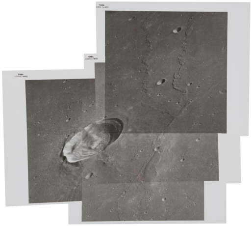 Telephoto panorama [Mosaic] of Arago Crater, May 18-26, 1969 - Foto 1