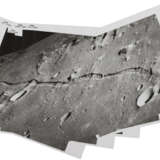 Telephoto panorama of Ariadaeus Rille [Mosaic]; Crater Godin at Sunrise; Hyginus Rille at the terminator, May 18-26, 1969 - Foto 1