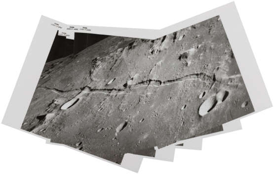 Telephoto panorama of Ariadaeus Rille [Mosaic]; Crater Godin at Sunrise; Hyginus Rille at the terminator, May 18-26, 1969 - фото 1