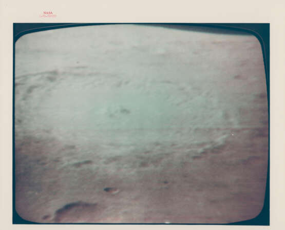 Lunar Sunrise over the Sea of Nectar during the first orbit; TV picture of Crater Langrenus; bright-ray farside crater, July 16-24, 1969 - photo 3