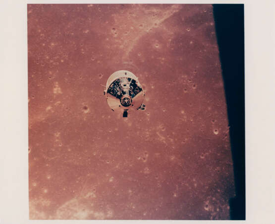 Columbia station-keeping in lunar orbit over the Sea of Fertility; Eagle before the descent to the lunar surface, July 16-24, 1969 - photo 1