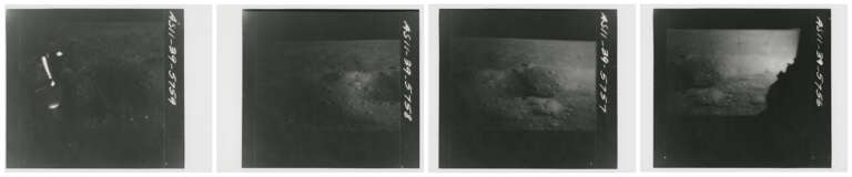 Panoramic sequences from the LM window after landing: lunar horizon over Eagle’s shadow; Sea of Tranquillity, July 16-24, 1969 - photo 2