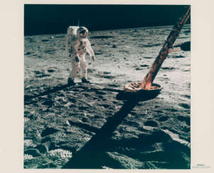 Buzz Aldrin walking on the Moon, July 16-24, 1969