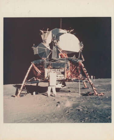 Buzz Aldrin removing scientific equipment from the LM Eagle; Eagle’s footpad; Aldrin and Eagle on the Moon, July 16-24, 1969 - фото 5