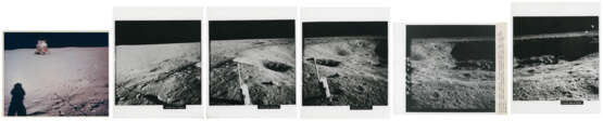 Panoramic sequence of Little West Crater in the Sea of Tranquillity, July 16-24, 1969 - фото 1
