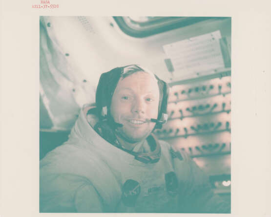 Portrait of Neil Armstrong back in the LM after the historic moonwalk, July 16-24, 1969 - photo 1
