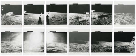 4 o’clock 360° panoramic sequence of the Ocean of Storms landing site, November 14-24, 1969, EVA 1 - photo 1