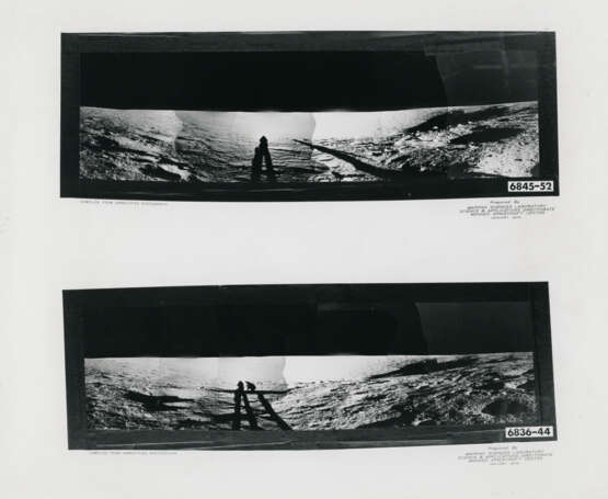 Pete Conrad at the LM; panoramas at Middle Crescent Crater and the landing site; Surveyor Crater and lunar-science station seen from LM, November 14-24, 1969, EVA 1 - фото 3