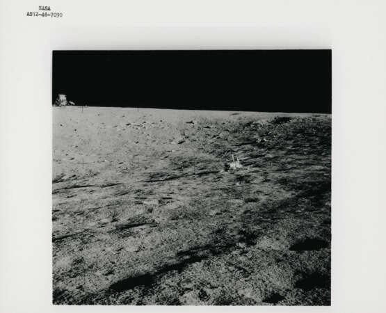The astronaut’s shadow and Surveyor III; views of Surveyor Crater including the LM Intrepid and Surveyor III, November 14-24, 1969, EVA 2 - фото 3
