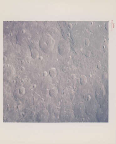 Moonscapes seen during and just after the slingshot pass: farside from high altitude; Crater Tsiolkovsky, Moon view and close-ups, April 11-17, 1970 - photo 4