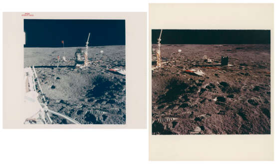 Edgar Mitchell at the end of the geophone line; panoramic sequence and close-ups at the lunar science station; Mitchell walking back to the LM, January 31-February 9, 1971, EVA 1 - Foto 3