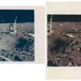 Edgar Mitchell at the end of the geophone line; panoramic sequence and close-ups at the lunar science station; Mitchell walking back to the LM, January 31-February 9, 1971, EVA 1 - Foto 3