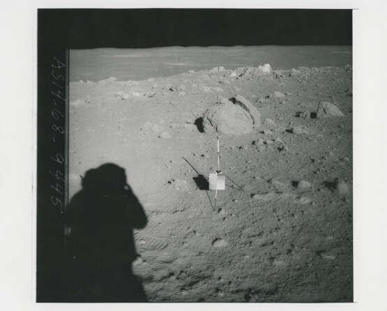 Moonscapes at station C’: towards Cone Crater; lunar valley; Saddle Rock in the distance; boot prints in the lunar soil, January 31-February 9, 1971, EVA 2 - photo 5