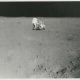 Portrait of Weird Rock; panoramic sequence toward Old Nameless Crater, station F, January 31-February 9, 1971, EVA 2; Edgar Mitchell with the MET on his way back to the LM - фото 3