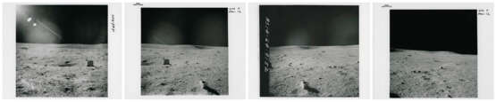 Portrait of Weird Rock; panoramic sequence toward Old Nameless Crater, station F, January 31-February 9, 1971, EVA 2; Edgar Mitchell with the MET on his way back to the LM - фото 5