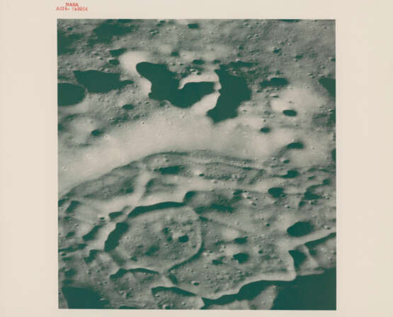Orbital moonscapes: Sunset over farside lands; telephotograph of King Crater; lunar horizon over Alphonsus; Crater Parry near Fra Mauro, January 31-February 9, 1971 - photo 1