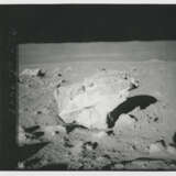 Moonscapes at station C1: panoramic sequence of Saddle Rock; Fra Mauro landing site; Saddle Rock; astronaut’s shadow, January 31-February 9, 1971, EVA 2 - photo 8