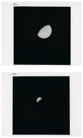 UV photographs of the receding Earth; the control panel of the LM Falcon during translunar travel, July 26-August 7, 1971 - фото 1