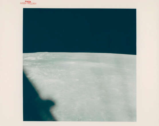 The Earth; the shore of the Sea of Serenity; the Hadley-Apennine landing site, from the LM descending to the lunar surface, July 26-August 7, 1971 - photo 3