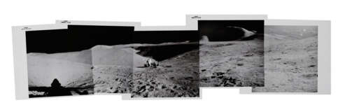 Panorama [Mosaic] of David Scott and the Lunar Rover in front of Hadley Canyon and Mount Hadleyat station 2, July 26-August 7, 1971, EVA 1 - фото 1