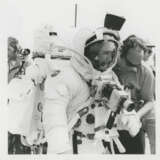 The astronauts checking their EVA equipment; official portraits of the crew; views of the crew and backup crew training for the mission, March-July 1971 - photo 18