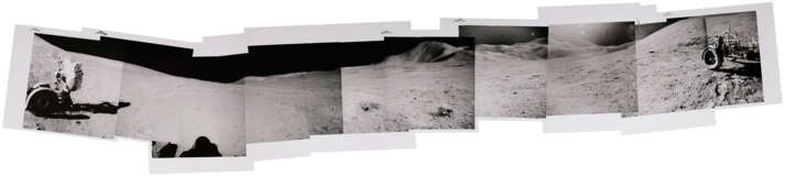 360° panorama [Mosaic] at Spur Crater’s station 7, July 26-August 7, 1971, EVA 2 - Foto 1