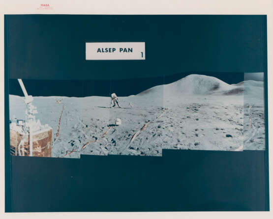 Views at the lunar-science station: David Scott leaning; panoramic view; the lunar-science station; James Irwin bending over; the Rover, July 26-August 7, 1971, EVA 2 - photo 3