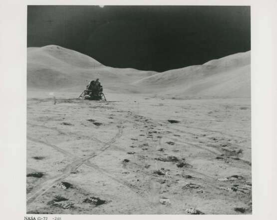 Views at the lunar-science station: David Scott at the Rover; human tracks; a photograph and other “souvenirs” left on the Moon; Hadley Base, July 26-August 7, 1971, EVA 3 - photo 7