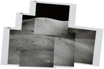 Telephoto panoramas [Mosaics]: Big Rock Mountain in the Swann Range; summit ridge of Mount Hadley, “leading edge hill” in the Swann Range, July 26-August 7, 1971, EVA 3