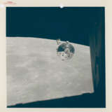 The LM Falcon returning from the Moon’s surface; moonscapes seen from the CM Endeavour; the CM approaching the LM for rendezvous, July 26-August 7, 1971 - photo 13