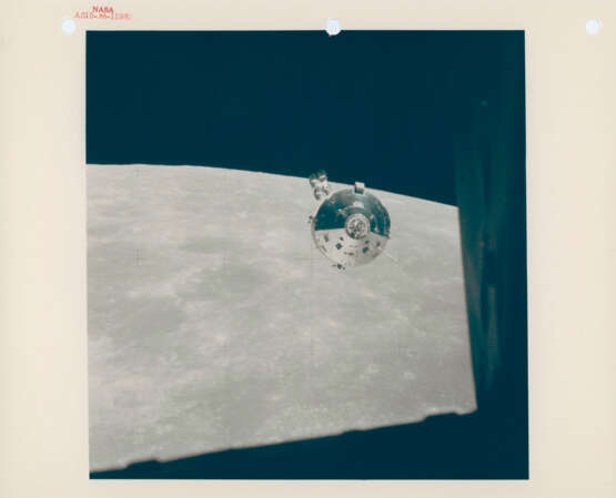 The LM Falcon returning from the Moon’s surface; moonscapes seen from the CM Endeavour; the CM approaching the LM for rendezvous, July 26-August 7, 1971 - фото 13