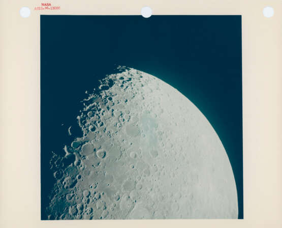 Quarter of Moon; high altitude telephotographs; close-up of the terminator, seen after transearth injection; lunar subsatellite, July 26-August 7, 1971 - photo 1