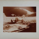 Portrait [Large Format] of James Irwin and the Lunar Rover in front of Mount Hadley, July 26-August 7, 1971, EVA 1 - фото 1
