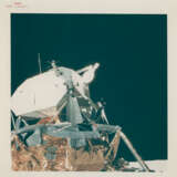 The LM Orion at the Descartes landing site; moonscape at Descartes, April 16-27, 1972, EVA 1 - фото 1