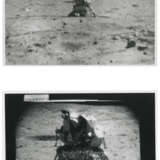 Views of John Young driving the Rover back to the LM; TV pictures of the LM and the Earth from the lunar surface, April 16-27, 1972, EVA 2 - Foto 3