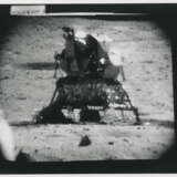 Views of John Young driving the Rover back to the LM; TV pictures of the LM and the Earth from the lunar surface, April 16-27, 1972, EVA 2 - фото 6