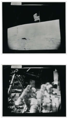 Telephoto panorama [Mosaic] of the right flank of Stone Mountain; TV pictures; telephotographs from the landing site, April 16-27, 1972, EVA 3 - photo 2