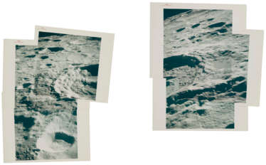 Two-part orbital telephoto panorama [Mosaics] of King Crater, April 16-27, 1972