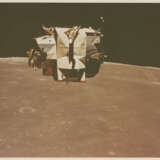 The LM Orion station-keeping and yawing before docking with the CSM; the LM rising from the Moon’s surface, April 16-27, 1972 - photo 5