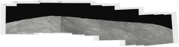Telephoto panorama [Mosaic] of the summit ridge of the South Massif, taken from the Taurus-Littrow landing site, December 7-19, 1972, EVA 2 - Foto 1
