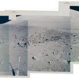 Panoramic view [Mosaic] of Van Serg Crater at station 9, December 7-19, 1972, EVA 3 - фото 1