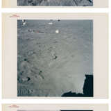 Views of experiments at the lunar-science station; Eugene Cernan and the Rover at the VIP site beyond the LM Challenger, December 7-19, 1972, EVA 3 - фото 1