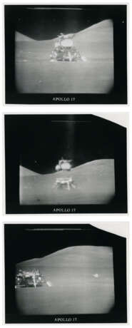 Portrait of Harrison Schmitt in the LM Challenger after man’s last moonwalk; last liftoff from the Moon, December 7-19, 1972, post EVA 3 - фото 3