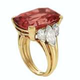 THE DU PONT PADPARADSCHA COLORED SAPPHIRE AND DIAMOND RING,... - photo 2