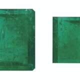 TWO UNMOUNTED EMERALDS - Foto 1