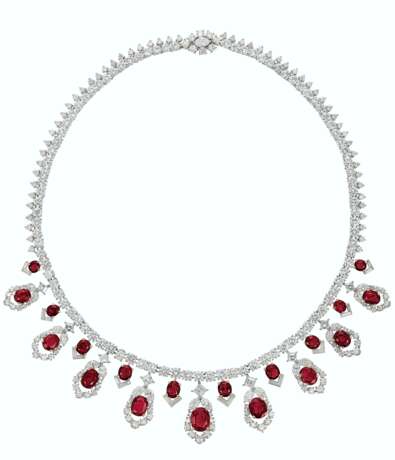 Cartier. RUBY AND DIAMOND NECKLACE, CARTIER - Foto 1