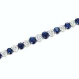 SAPPHIRE AND DIAMOND BRACELET - photo 1