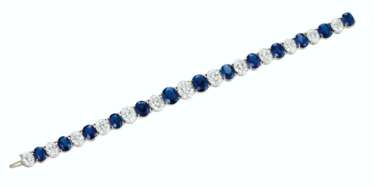 SAPPHIRE AND DIAMOND BRACELET